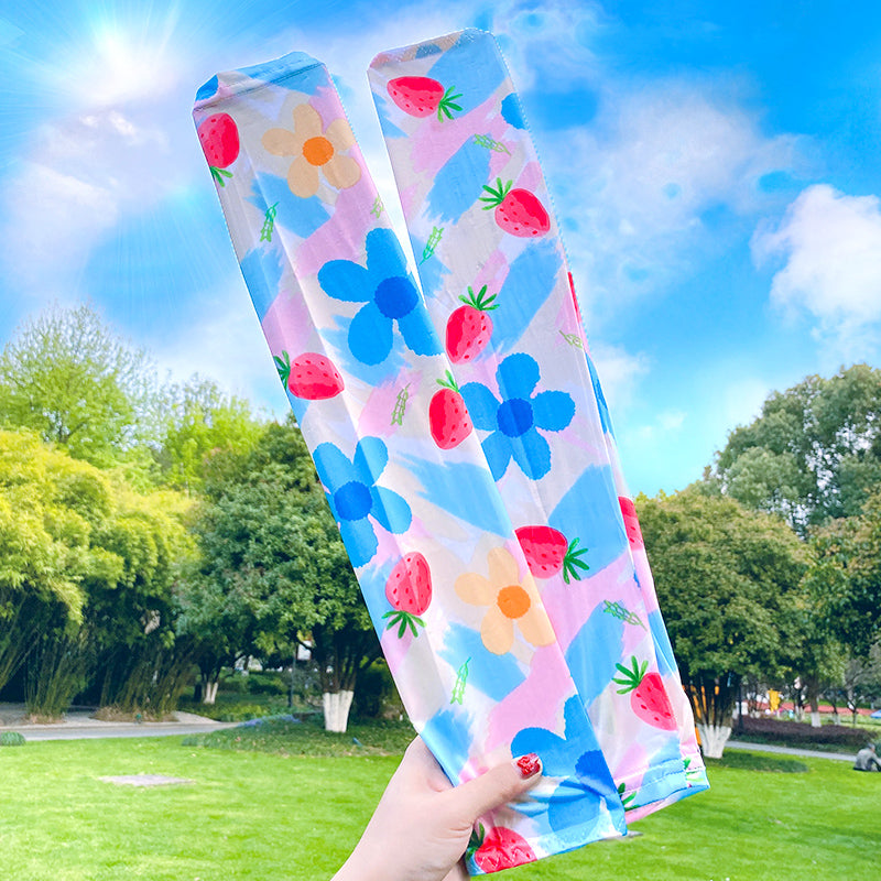 Summer Ultra-Thin Cute Fruit Sunscreen Ice Sleeves