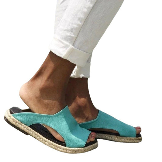 Leisure Fish Mouth Flat Large Size Slippers