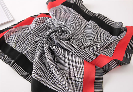 Spring And Summer New Korean Decorative Scarf, Summer Art Sunscreen Silk Scarf, Summer Japanese And Korean Fashion Printing Scarf
