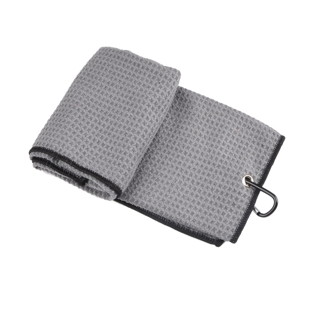 Towel Waffle Three-Fold Hook Towel Sweat-Absorbent And Quick-Drying 41X54 Sports Towel
