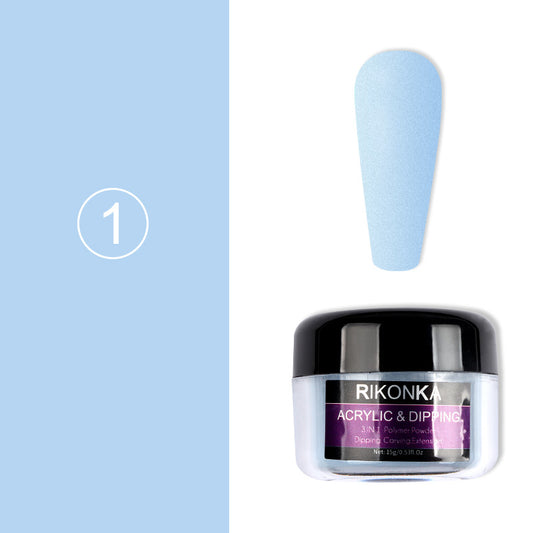 15g Acrylic Powder Sky Blue Carved Nail Art Pigment