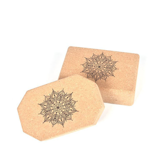 Beauty High-Density Cork Yoga Brick Does Not Drop Chips, Cork Brick Octagonal Brick