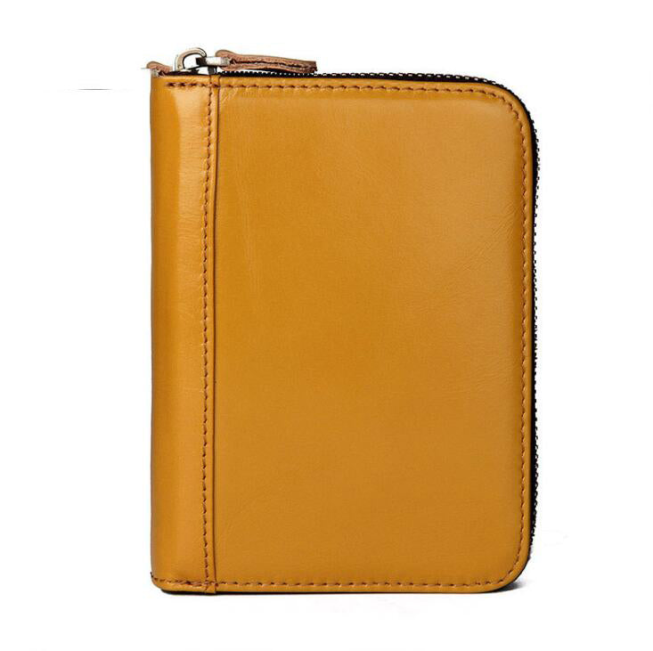 Autumn New Multi-Card Long Leather Wallet Unisex Rfid Shielding Card Case Leather Wallet