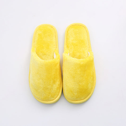 New Plush Indoor Home Wooden Floor Warm Eva Month Cotton Slippers
