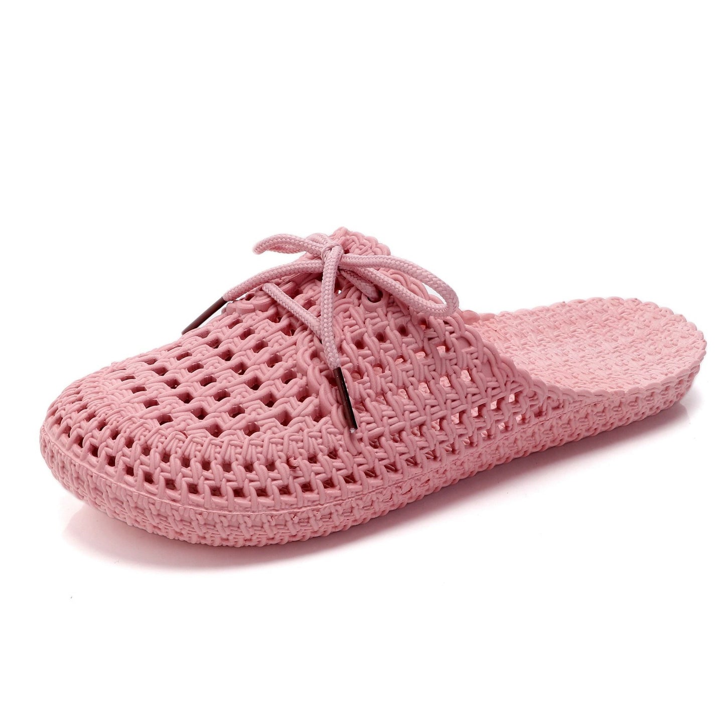 Summer Wear Student Fashion Korean Style Lace Slippers Hole Shoes Cool Breathable Women Wear Baotou Casual Slippers Women