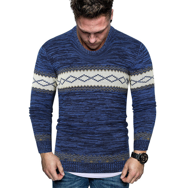 New Sweater Casual All Match Round Neck Pullover Knitted Sweater