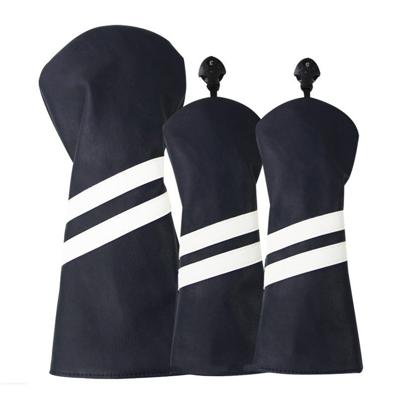 New Wood Club Cover Double Stripe Wood Club Head Cover Club