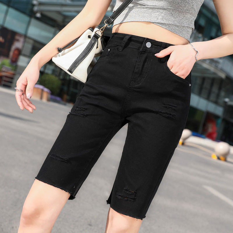 Women'S Denim Shorts Are Thin And High Waist