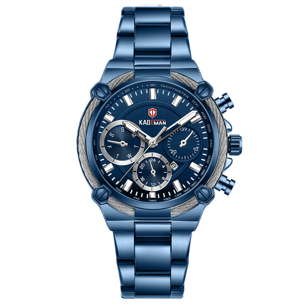 Three-pin waterproof watch