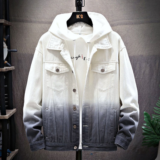 Gradient Couples Wear Plus Fleece Jacket Thicken The Clothes