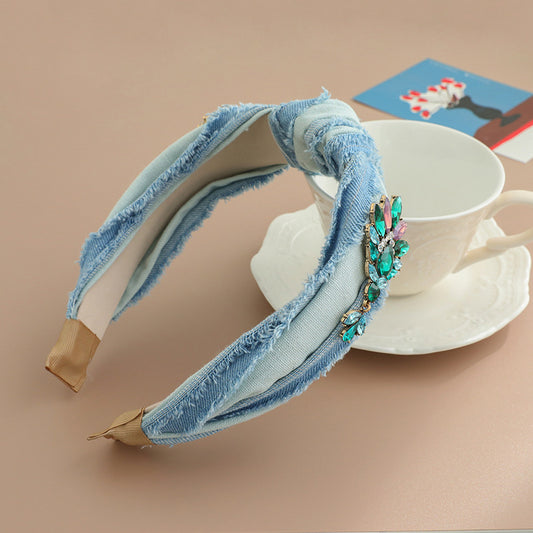 Brushed Denim Headband Hair Accessories