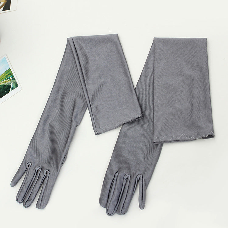 Wedding Etiquette Dress Bride Wedding Gloves Sunscreen Anti-purple