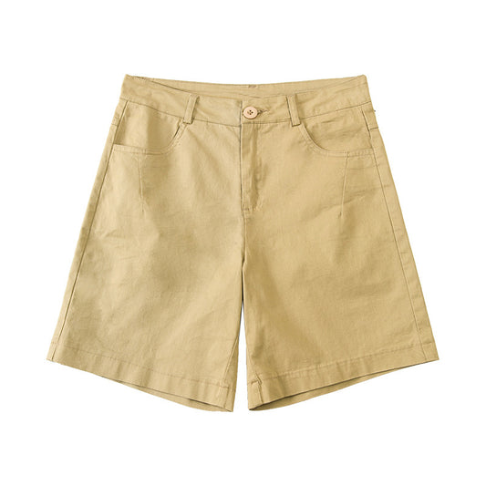 Five Point Pants Women's Summer Thin Section Loose And Thin High Waist Overalls
