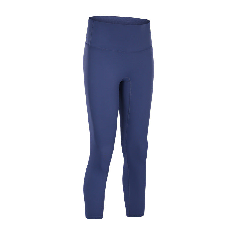 No Embarrassment Line Nude Yoga High Waist Buttocks Slim Slimming Sports Fitness Pants Women