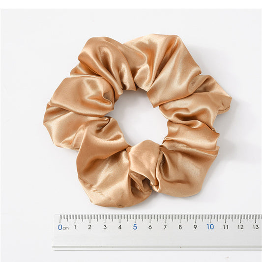 European And American Cloth Circle Head Rope Pure Color Headdress Hair Rope