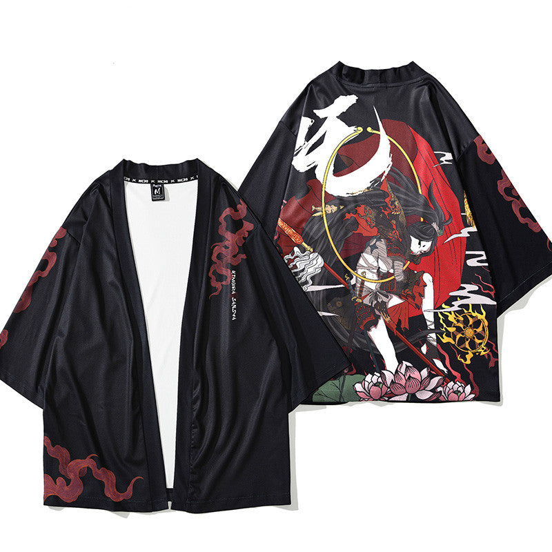 Kimura Sansha Spring Summer New Hanfu Chinese Style National Tide Original Robe Sun Protection Jacket Cardigan Men's Trendy