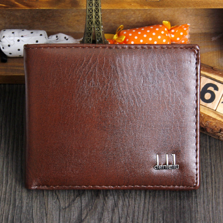 Faux Leather Men's Wallet, Activity Wallet Wholesale, Men's Short Wallet, Pu Wallet, Card Case