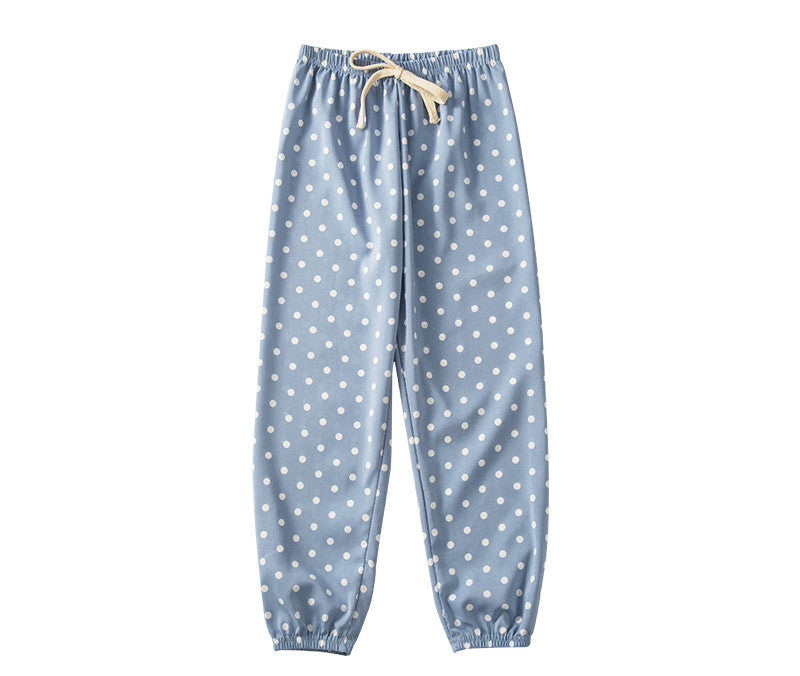 Children'S Anti Mosquito Summer Light Wave Point Girls' Baby Lantern Pants Girls' Leisure Pants