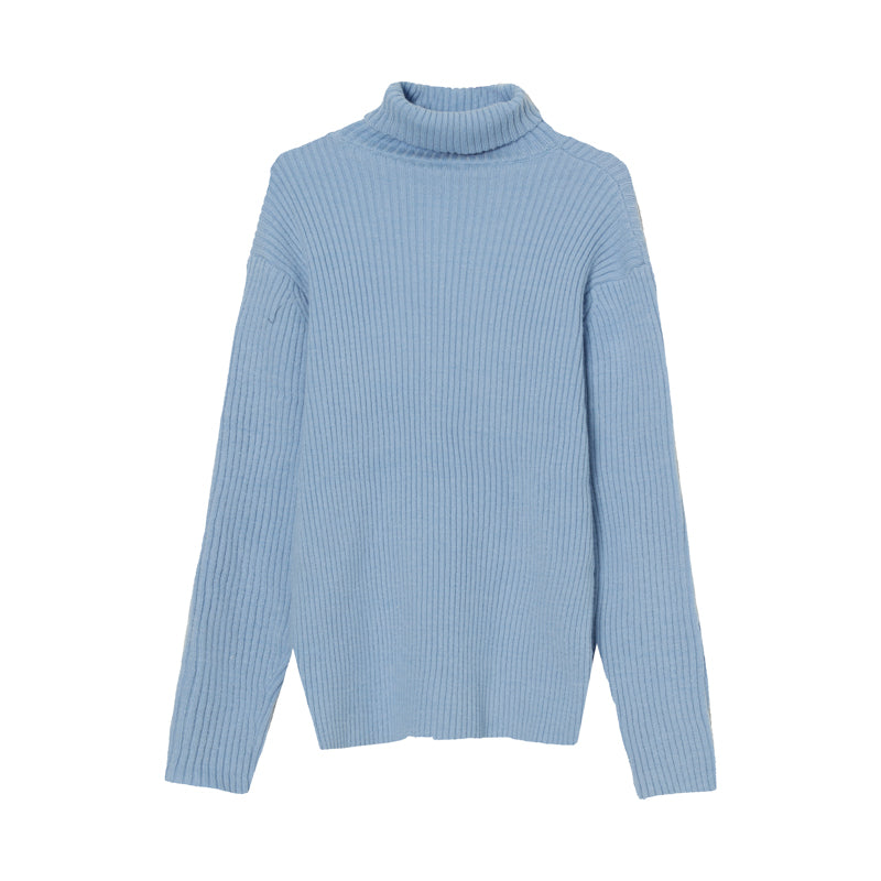 Turtleneck Sweater Men's Solid Color Base Bweater
