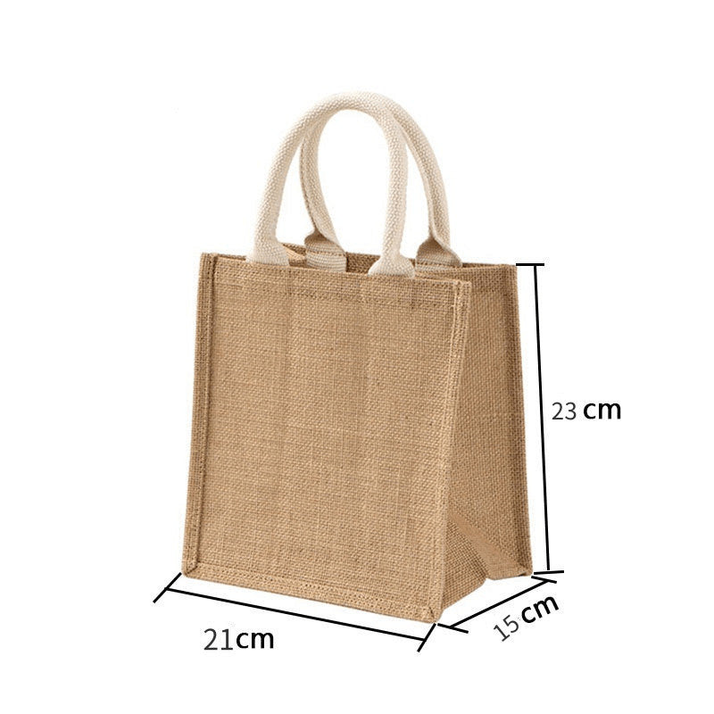 Jute Bag DIY Kreativ Linnedpose Jute Bag Transformation