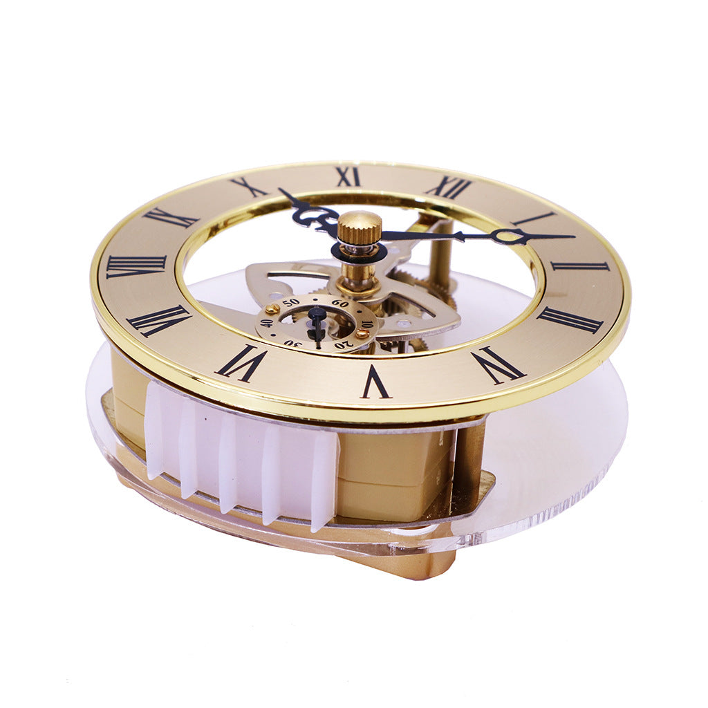 See-Through Clock Movement Gear Movement Crystal