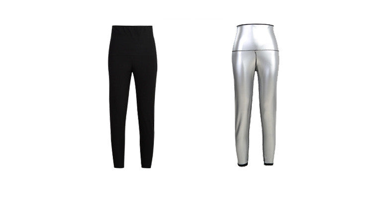 Taljetræner Body Shaper Sved Sauna Bukser Slankebukser Mave Body Shapewear Kvinder Sved Leggings Fitness Termobukser