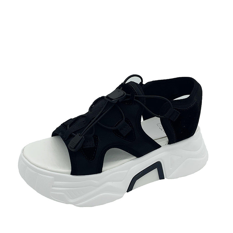 Net Celebrity Sports Sandals Female Fairy Style Summer New Korean Version With Sponge Cake Bottom