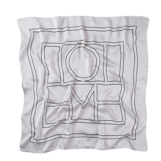 New Simple Temperament Imitation Silk Small Square Scarf With Dress Printing Silk Scarf Professional Small Scarf Wholesale