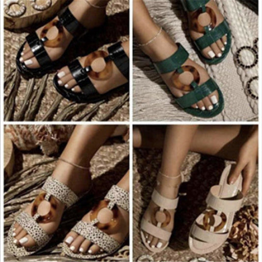 Fashion Ring Sexy Casual Slippers