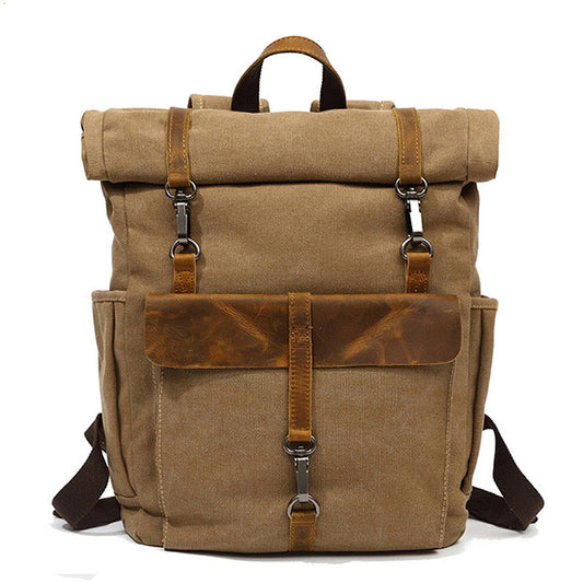 Nuovi Uomini Di Tela Retro Zaino-Zaino Borsa Studenti Scuola Borsa Outdoor Indossare Borsa Di Viaggio Resistente All'Usura