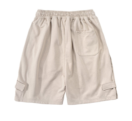 Men's and women's summer trend Hong Kong style loose smile casual five-point pants