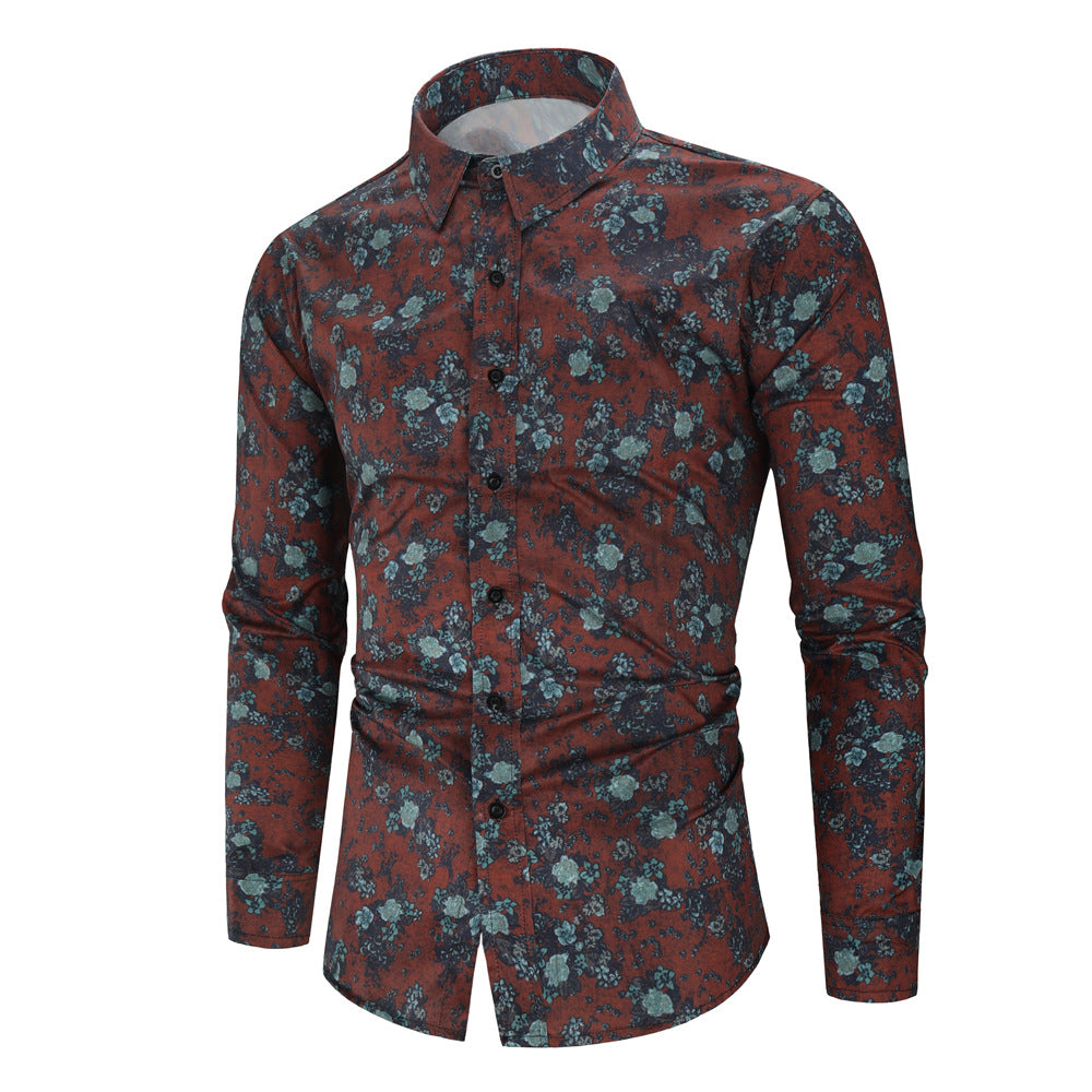 Men's Digital Printing Shirt New Casual Shirt