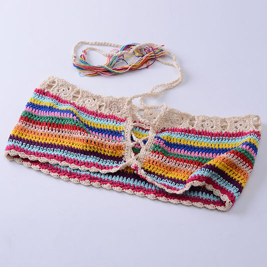 Vacation Leisure Beach Swimsuit Hand Hook Split Bikini Female