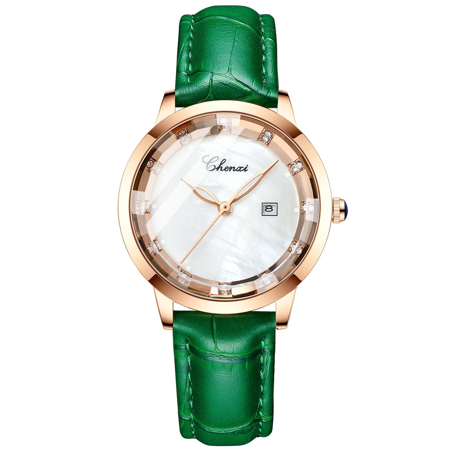 Leather Waterproof Diamond Watch Ladies Watch