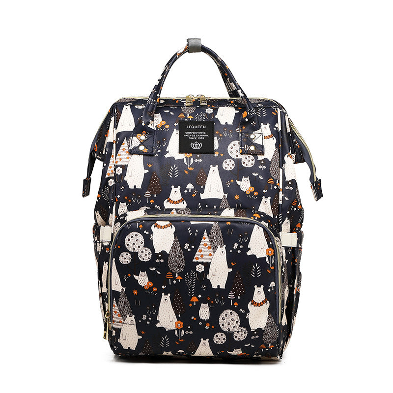 Lequeen Leisure Mummy Bag Multifunctional Large Capacity Shoulder Bag For Delivery, Mother Bag Fashion Portable Mother And Baby Bag