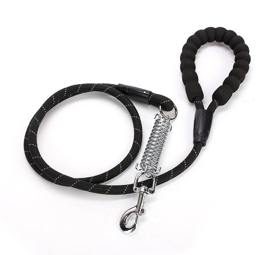 Eva Dog Nylon Reflective Spring Explosion-Proof Traction Belt Round Rope