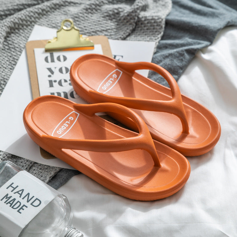Damesandaler og hjemmesko Hjemme Sommer Indendørs Skridsikre Hjemme Mode Blød bund Casual Tyk bund