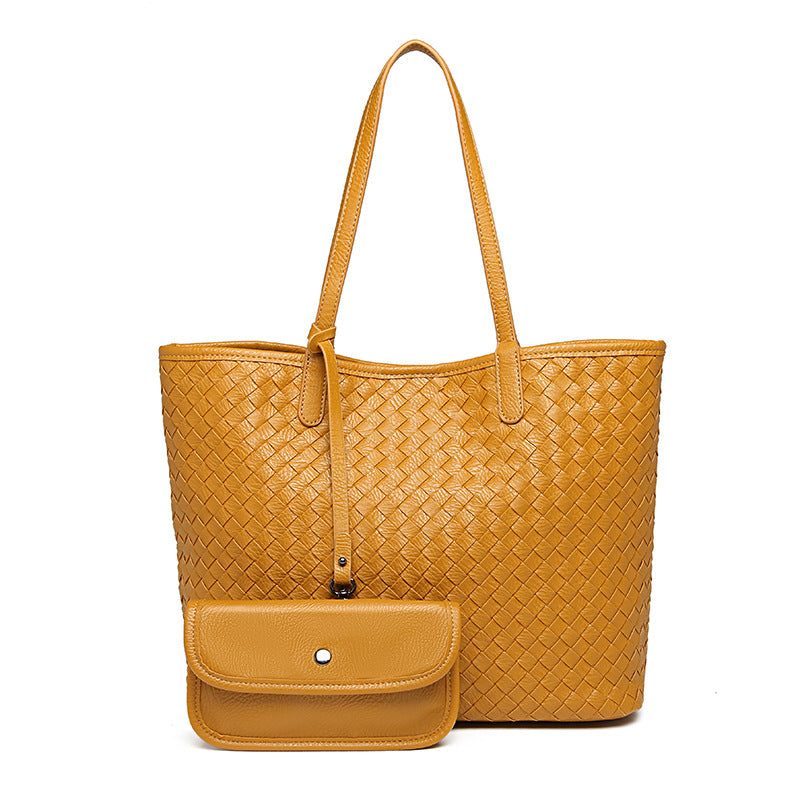 New European And American Pu One Shoulder Shopping Bag In Early Spring Of