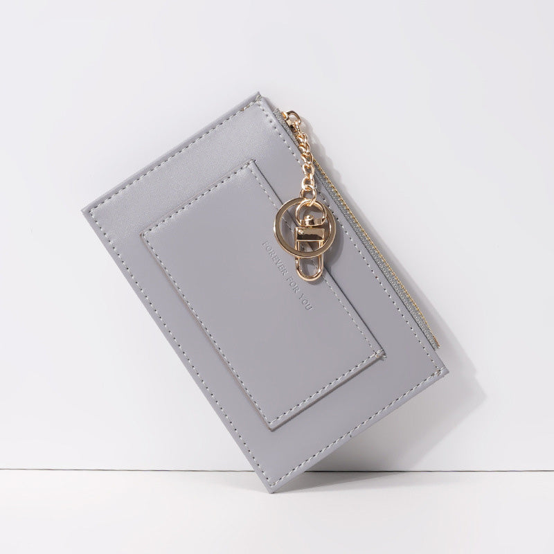 Small And Short Zipper Ultra-Thin Card Holder