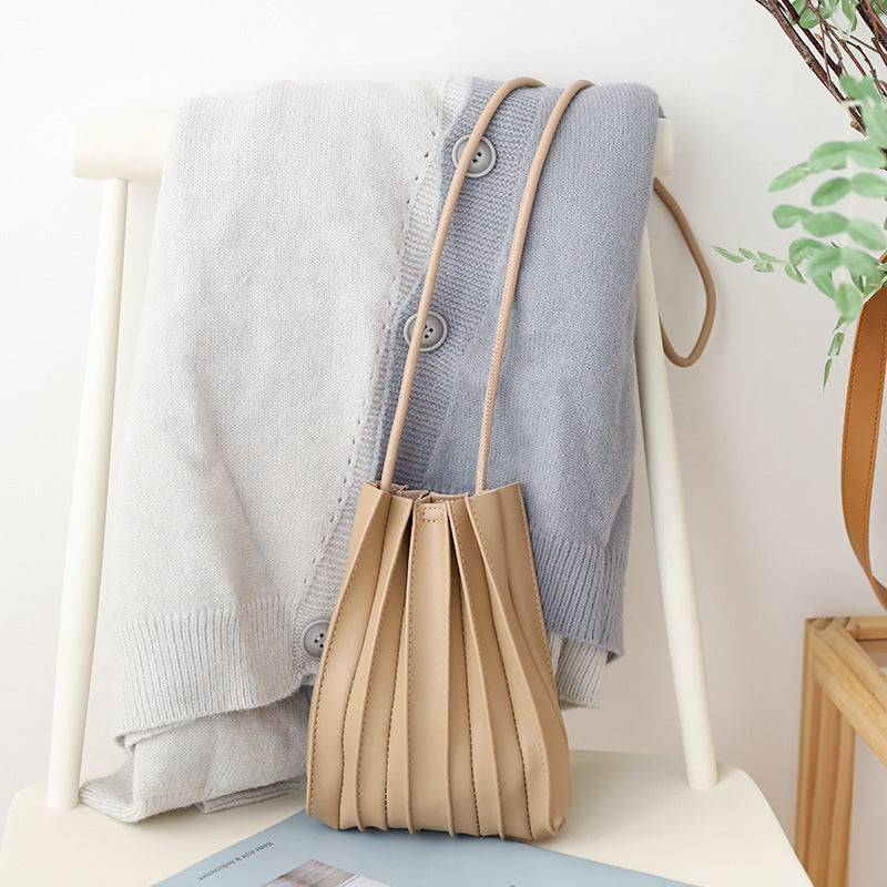 Japanese Sweet Pleated Shoulder Bag