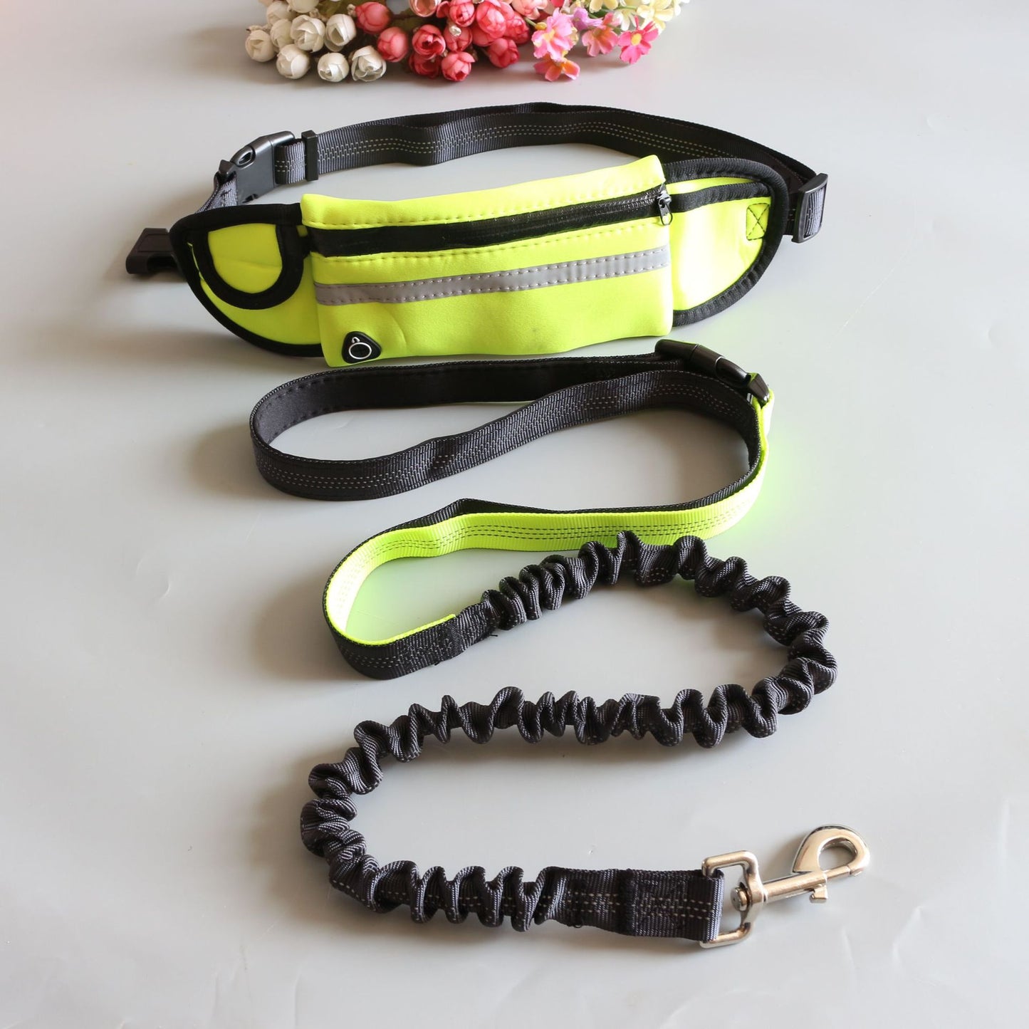 Pet Traction Rope Pocket Running Two-piece Suit