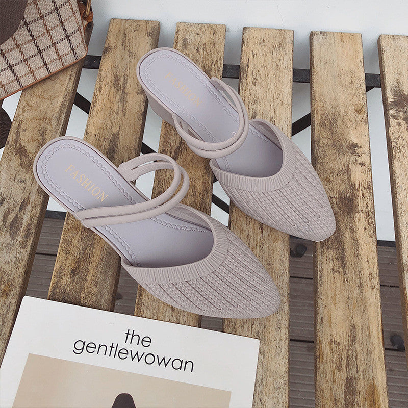 Fashion Two-wear Casual Sandals Lazy Plastic Sandals And Slippers