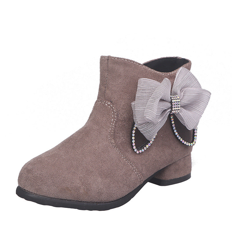 Plush Two Cotton Princess Shoes Boots