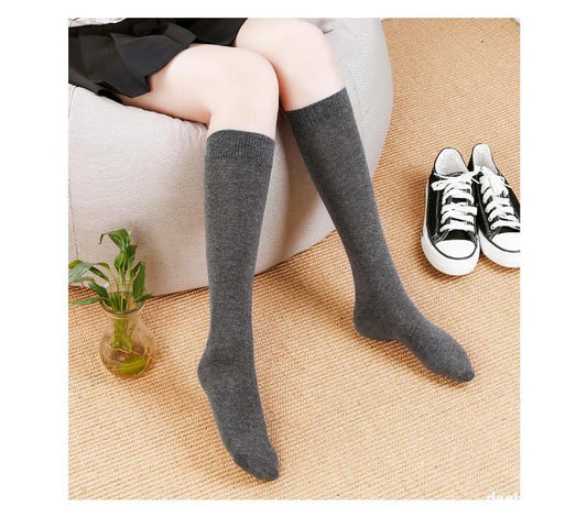 Ladies mid-tube calf piles of pure cotton