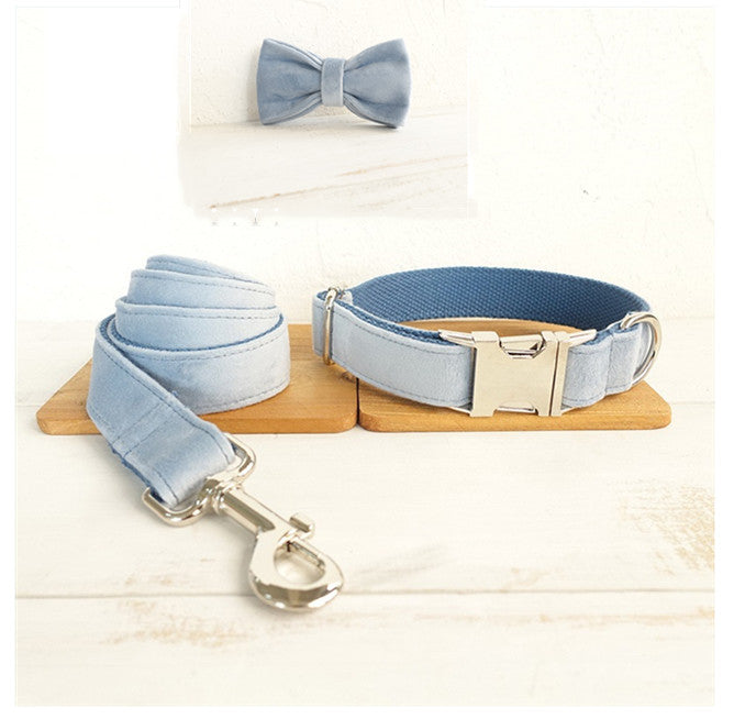 Blue cowboy pet dog collar
