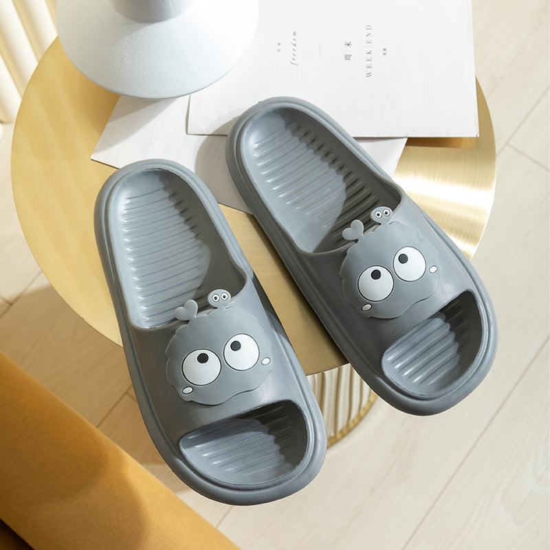 Lovely Slippers Women''S Summer Fashion Wear Bath Antiskid Men''S Home Couple Cool Slippers Stepping On Excrement Feeling Indoor