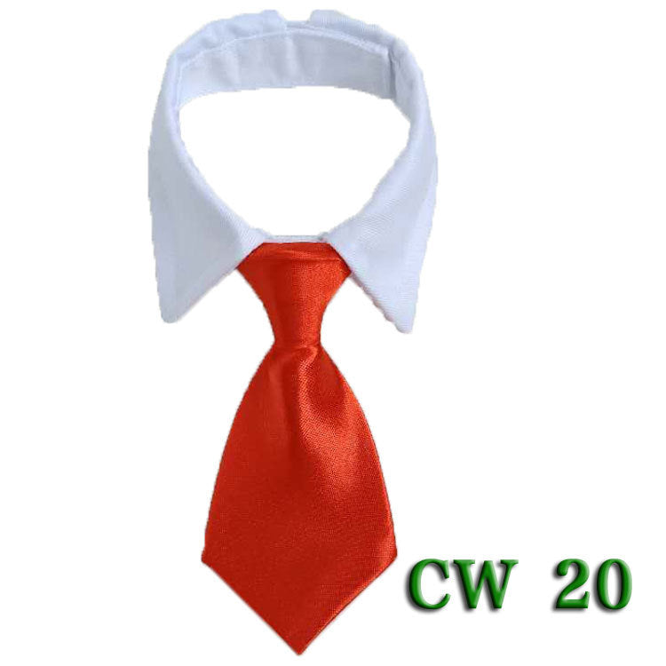 Pet Neck Tie Dog Tie Striped Bib Scarf Bow Knot