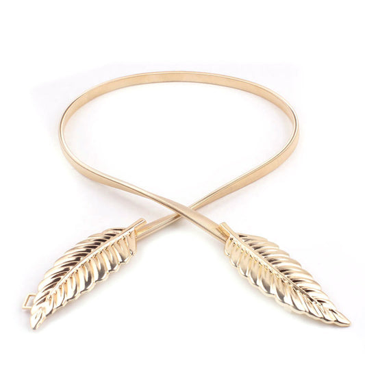 Leaf Iron Decorative Belt, Female Leaf Waist Chain