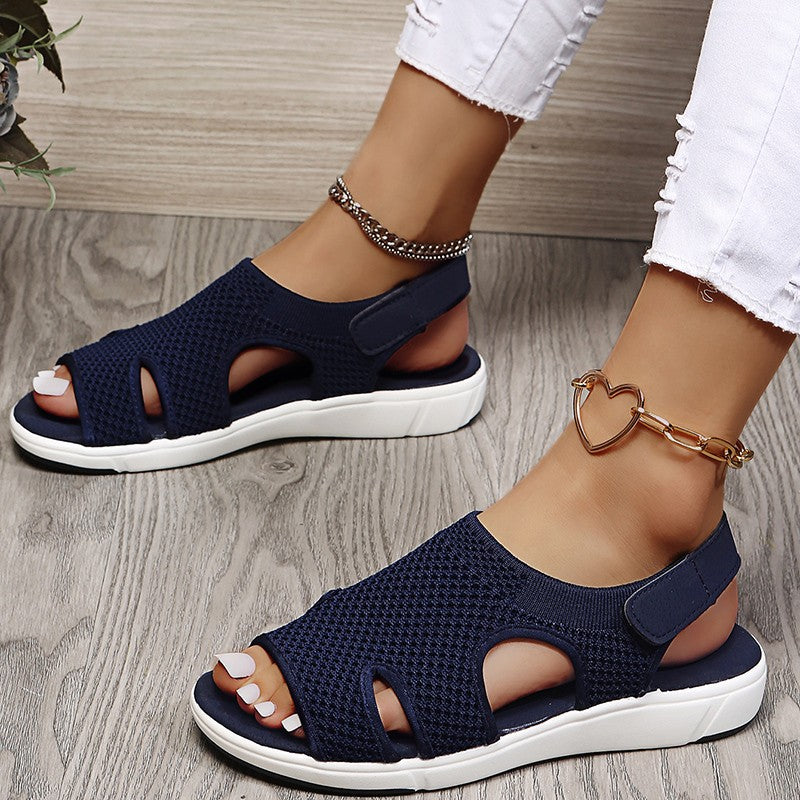 Wedge Slippers Casual Flat Sandals And Slippers