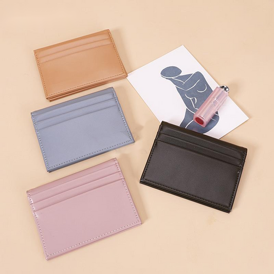 Short Foldable Solid Color Coin Purse